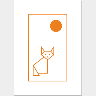 FOX ORIGAMI Posters and Art